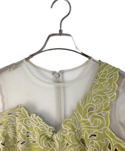 Ameri（アメリ）Ameri (アメリ) UND RENEE CUTWORK DRESS グリーン サイズ:Ｍの古着・服飾アイテム