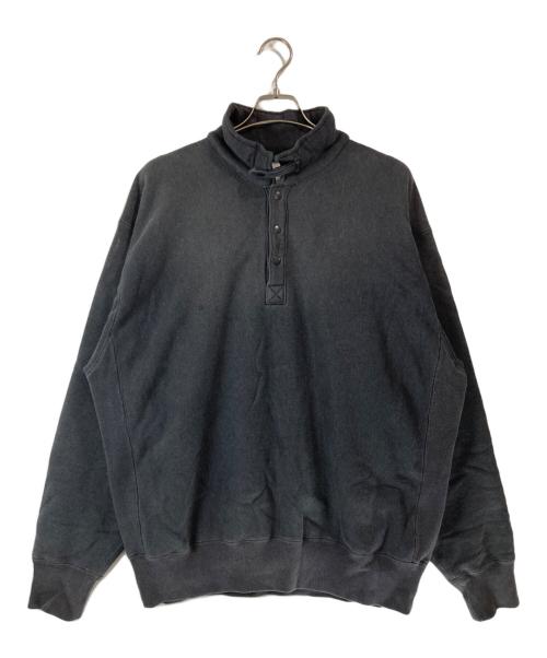 YLEVE（イレーヴ）YLEVE (イレーヴ) HEAVY WEIGHT FLEECE BLEACH SNAP PULLOVER グレー サイズ:5の古着・服飾アイテム