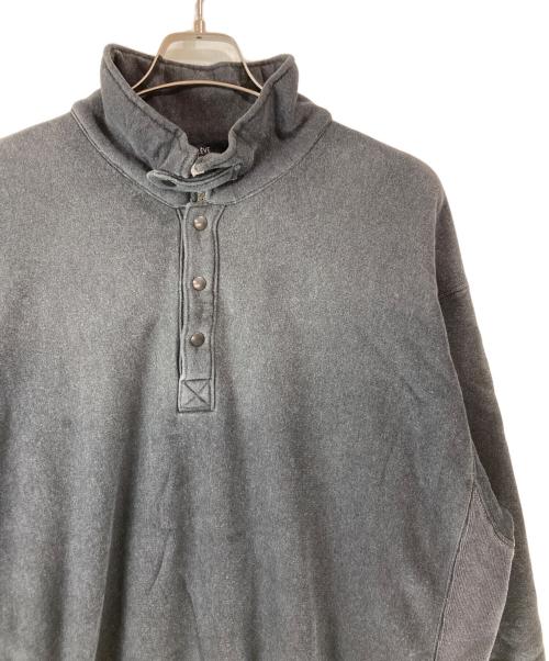 YLEVE（イレーヴ）YLEVE (イレーヴ) HEAVY WEIGHT FLEECE BLEACH SNAP PULLOVER グレー サイズ:5の古着・服飾アイテム