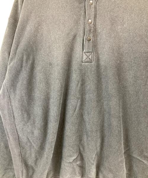 YLEVE（イレーヴ）YLEVE (イレーヴ) HEAVY WEIGHT FLEECE BLEACH SNAP PULLOVER グレー サイズ:5の古着・服飾アイテム