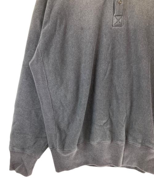 YLEVE（イレーヴ）YLEVE (イレーヴ) HEAVY WEIGHT FLEECE BLEACH SNAP PULLOVER グレー サイズ:5の古着・服飾アイテム