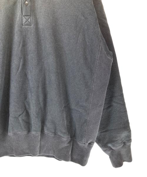 YLEVE（イレーヴ）YLEVE (イレーヴ) HEAVY WEIGHT FLEECE BLEACH SNAP PULLOVER グレー サイズ:5の古着・服飾アイテム