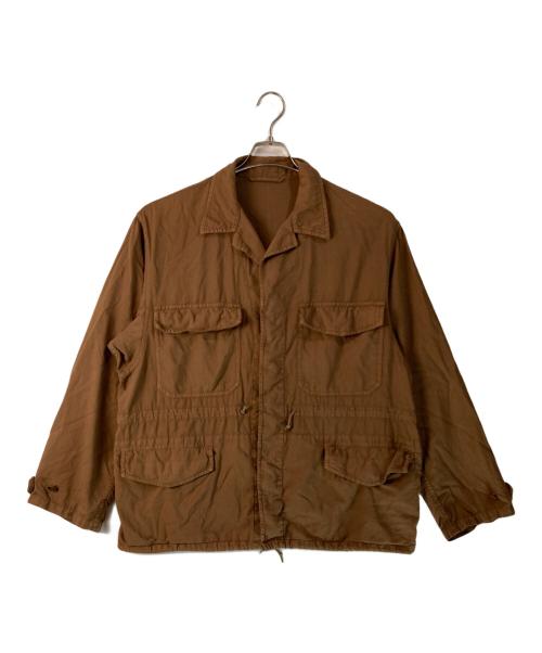 078 CITE（078 サイト）078 CITE (078 サイト) コットンミリタリージャケット ブラウン サイズ:Ｌ　の古着・服飾アイテム