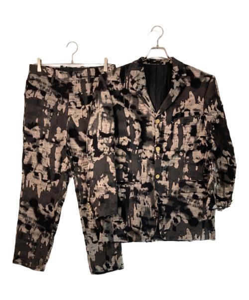 PAUL SMITH（ポールスミス）PAUL SMITH (ポールスミス) ジャガード金釦ジャケットセットアップ ブラウン サイズ:Ｌ　の古着・服飾アイテム