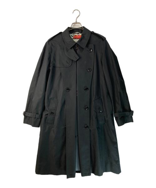 GUCCI（グッチ）GUCCI (グッチ) 花柄トレンチコート ブラック サイズ:48の古着・服飾アイテム