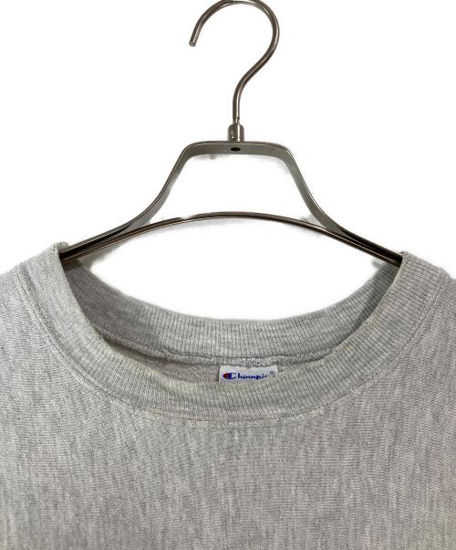 Champion（チャンピオン）Champion (チャンピオン) カレッジロゴプリントリバースウィーブスウェット グレー サイズ:LARGEの古着・服飾アイテム