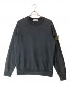 STONE ISLANDストーンアイランド）の古着「ガーメントダイ ブラッシュドコットン スウェット」｜ブラック