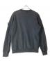 STONE ISLAND (ストーンアイランド) ガーメントダイ ブラッシュドコットン スウェット ブラック サイズ:M：25000円