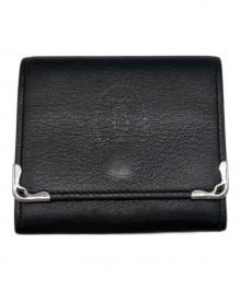 Cartier（カルティエ）の古着「マストライン スクエアコインケース」｜ボルドー×ブラック