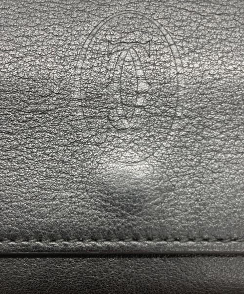 Cartier（カルティエ）Cartier (カルティエ) マストライン スクエアコインケース ボルドー×ブラックの古着・服飾アイテム