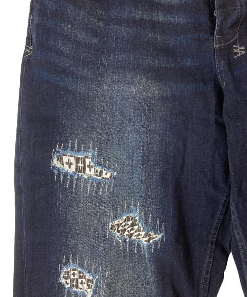 Ksubi（スビ）Ksubi (スビ) パッチワークデニムパンツ インディゴ サイズ:40の古着・服飾アイテム