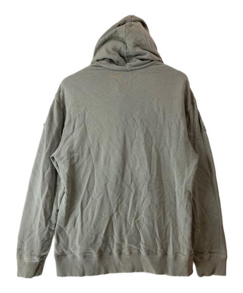 MONCLER GENIUS（モンクレール ジーニアス）MONCLER GENIUS (モンクレール ジーニアス) 1017 ALYX 9SM (テンセブンティーン アリクス ナインエスエム) Double Logo Hoodie グレー サイズ:Lの古着・服飾アイテム