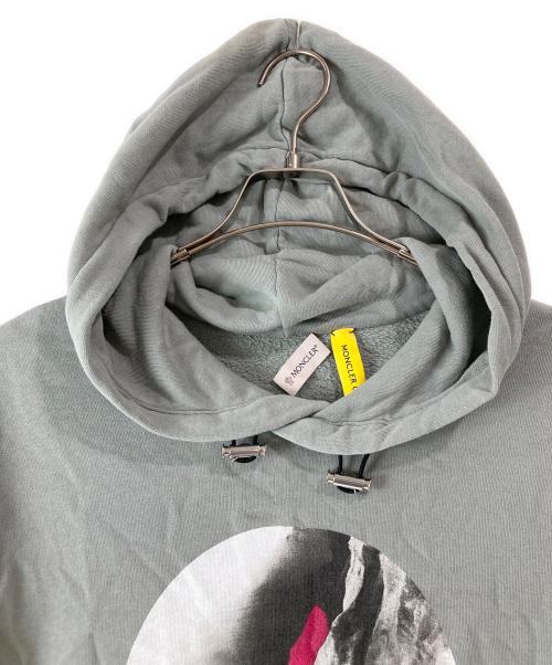 MONCLER GENIUS（モンクレール ジーニアス）MONCLER GENIUS (モンクレール ジーニアス) 1017 ALYX 9SM (テンセブンティーン アリクス ナインエスエム) Double Logo Hoodie グレー サイズ:Lの古着・服飾アイテム