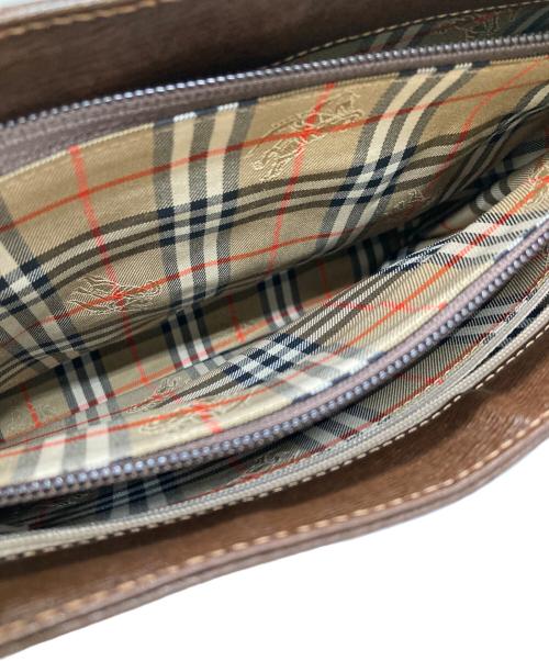 BURBERRY（バーバリー）BURBERRY (バーバリー) 裏地ノヴァチェックワンショルダーバッグ ブラウンの古着・服飾アイテム