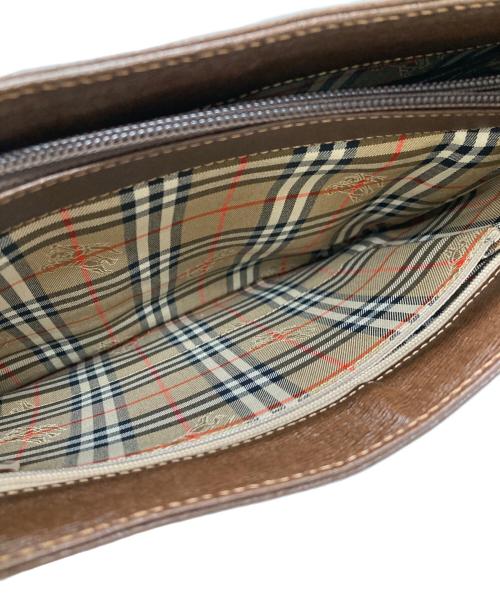 BURBERRY（バーバリー）BURBERRY (バーバリー) 裏地ノヴァチェックワンショルダーバッグ ブラウンの古着・服飾アイテム