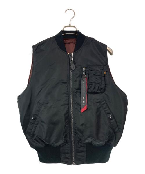 ALPHA（アルファ）ALPHA (アルファ) Ameri (アメリ) MA-1 VEST ブラック サイズ:S 未使用品の古着・服飾アイテム