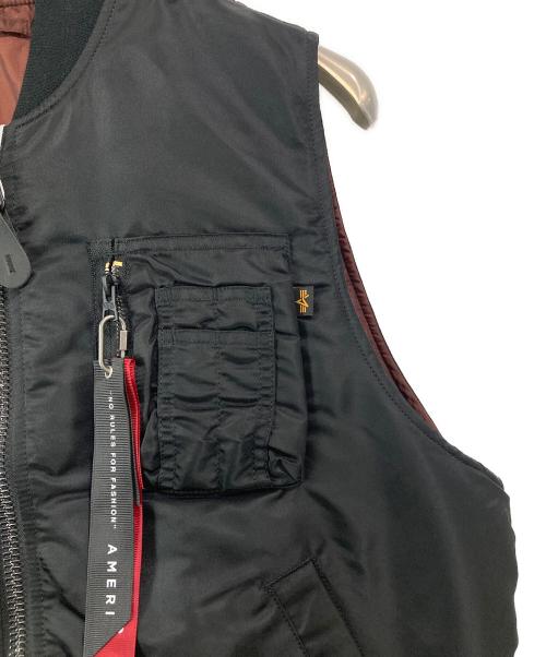 ALPHA（アルファ）ALPHA (アルファ) Ameri (アメリ) MA-1 VEST ブラック サイズ:S 未使用品の古着・服飾アイテム
