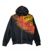 錦×EVANGELIONニシキ×エヴァンゲリオン）の古着「ジップパーカー」｜ブラック