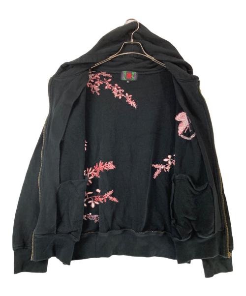 錦（ニシキ）錦 (ニシキ) EVANGELION (エヴァンゲリオン) ジップパーカー ブラック サイズ:XLの古着・服飾アイテム