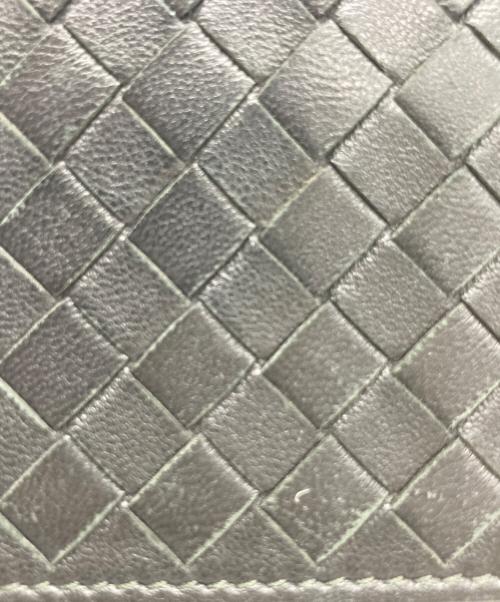 BOTTEGA VENETA（ボッテガベネタ）BOTTEGA VENETA (ボッテガベネタ) イントレチャートカードケース ブラックの古着・服飾アイテム