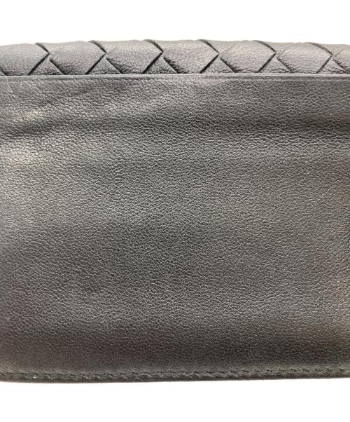 BOTTEGA VENETA（ボッテガベネタ）BOTTEGA VENETA (ボッテガベネタ) イントレチャートカードケース ブラックの古着・服飾アイテム