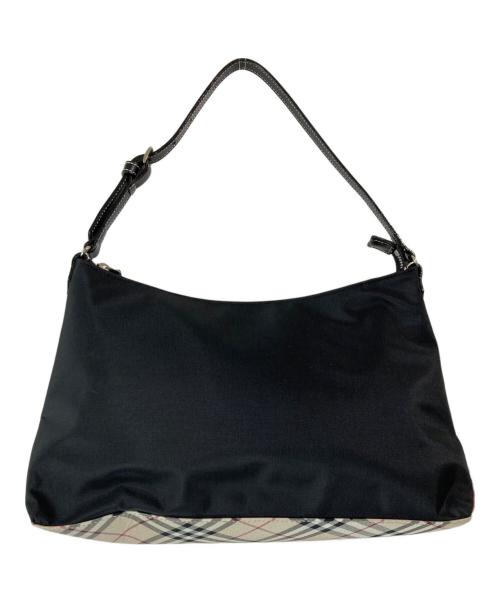 BURBERRY BLUE LABEL（バーバリー ブルー レーベル）BURBERRY BLUE LABEL (バーバリー ブルー レーベル) 底ノヴァチェックワンショルダーバッグ ブラック×ベージュ 未使用品の古着・服飾アイテム