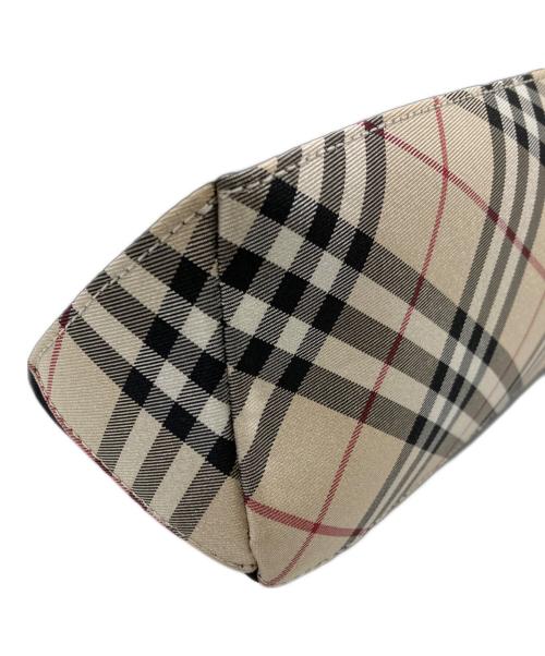 BURBERRY BLUE LABEL（バーバリー ブルー レーベル）BURBERRY BLUE LABEL (バーバリー ブルー レーベル) 底ノヴァチェックワンショルダーバッグ ブラック×ベージュ 未使用品の古着・服飾アイテム