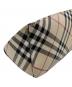 中古・古着 BURBERRY BLUE LABEL (バーバリー ブルー レーベル) 底ノヴァチェックワンショルダーバッグ ブラック×ベージュ 未使用品：8000円