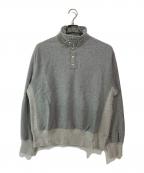 Schottショット）の古着「PERFECTO SNAP PULLOVER SWEAT/パーフェクト スナップ プルオーバー スウェット」｜グレー
