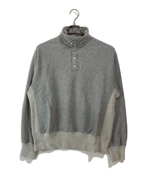 Schott（ショット）Schott (ショット) PERFECTO SNAP PULLOVER SWEAT/パーフェクト スナップ プルオーバー スウェット グレー サイズ:Lの古着・服飾アイテム