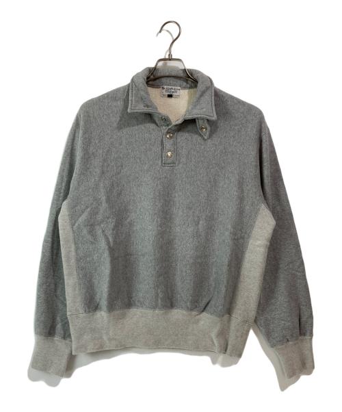 Schott（ショット）Schott (ショット) PERFECTO SNAP PULLOVER SWEAT/パーフェクト スナップ プルオーバー スウェット グレー サイズ:Lの古着・服飾アイテム