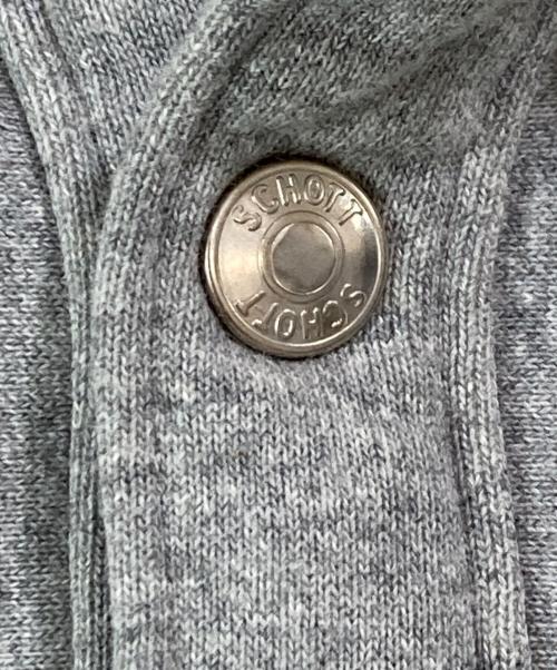 Schott（ショット）Schott (ショット) PERFECTO SNAP PULLOVER SWEAT/パーフェクト スナップ プルオーバー スウェット グレー サイズ:Lの古着・服飾アイテム