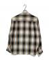 WACKO MARIA (ワコマリア) OMBRE CHECK OPEN COLLAR SHIRT/オンブレチェックオープンカラーシャツ グレー×オレンジ サイズ:S：18000円