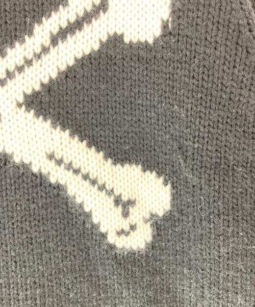 Schott（ショット）Schott (ショット) CROSS BONE KNIT クロスボーン ニット ブラック サイズ:Mの古着・服飾アイテム