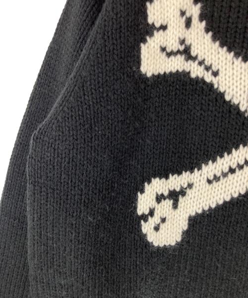 Schott（ショット）Schott (ショット) CROSS BONE KNIT クロスボーン ニット ブラック サイズ:Mの古着・服飾アイテム