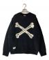 Schott（ショット）の古着「CROSS BONE KNIT クロスボーン ニット」｜ブラック