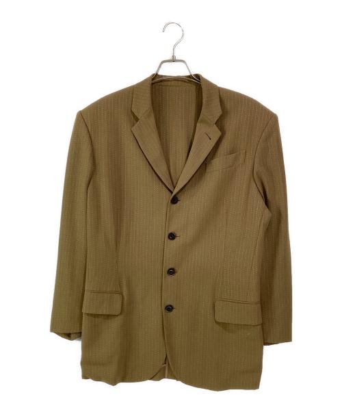 Jean Paul Gaultier homme（ジャンポールゴルチェオム）Jean Paul GAULTIER HOMME (ジャンポールゴルチェオム) ステッチストライプ4Bジャケット ベージュ サイズ:48の古着・服飾アイテム