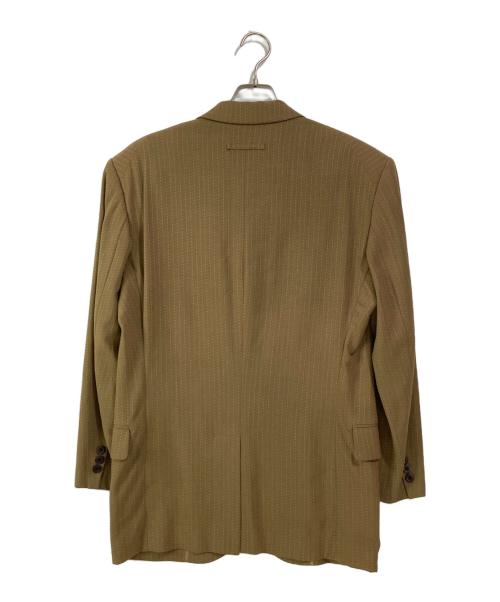 Jean Paul Gaultier homme（ジャンポールゴルチェオム）Jean Paul GAULTIER HOMME (ジャンポールゴルチェオム) ステッチストライプ4Bジャケット ベージュ サイズ:48の古着・服飾アイテム