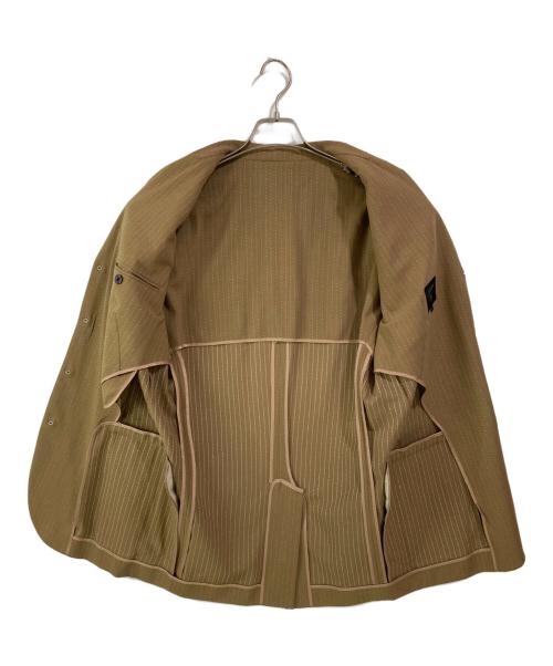 Jean Paul Gaultier homme（ジャンポールゴルチェオム）Jean Paul GAULTIER HOMME (ジャンポールゴルチェオム) ステッチストライプ4Bジャケット ベージュ サイズ:48の古着・服飾アイテム
