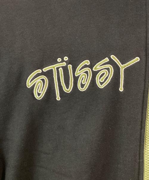 stussy（ステューシー）stussy (ステューシー) LEILOW (レイロー) 裏地サーマル総刺繍スカルパーカー ブラック サイズ:XLの古着・服飾アイテム