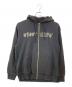 stussy（ステューシー）の古着「裏地サーマル総刺繍スカルパーカー」｜ブラック