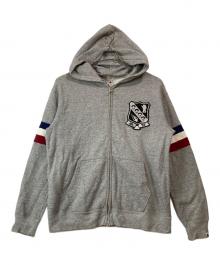 A BATHING APE（アベイシングエイプ）の古着「エンブレムワッペンジップパーカー」｜グレー