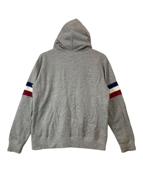 A BATHING APE（アベイシングエイプ）A BATHING APE (アベイシングエイプ) エンブレムワッペンジップパーカー グレー サイズ:Ｌの古着・服飾アイテム