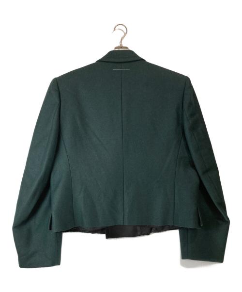 MM6 Maison Margiela（エムエムシックスメゾンマルジェラ）MM6 Maison Margiela (エムエムシックスメゾンマルジェラ) ウールテーラードジャケット グリーン サイズ:SIZE42の古着・服飾アイテム
