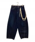 SLOソル）の古着「ワイドバルーンデニムパンツ」｜インディゴ