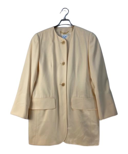 CELINE（セリーヌ）CELINE (セリーヌ) OLD ウール4Bセットアップ ベージュ サイズ:42の古着・服飾アイテム