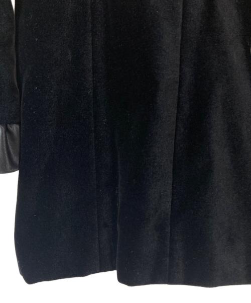 ESCADA（エスカーダ）ESCADA (エスカーダ) ベロア×サテンフリルセットアップ ブラック サイズ:42の古着・服飾アイテム