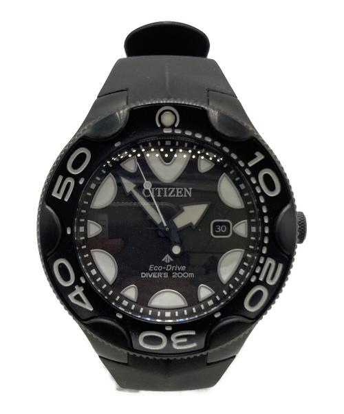 CITIZEN（シチズン）CITIZEN (シチズン) PROMASTER/MARINEシリ-ズ ダイバー200m ブラックの古着・服飾アイテム