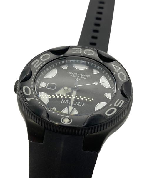 CITIZEN（シチズン）CITIZEN (シチズン) PROMASTER/MARINEシリ-ズ ダイバー200m ブラックの古着・服飾アイテム