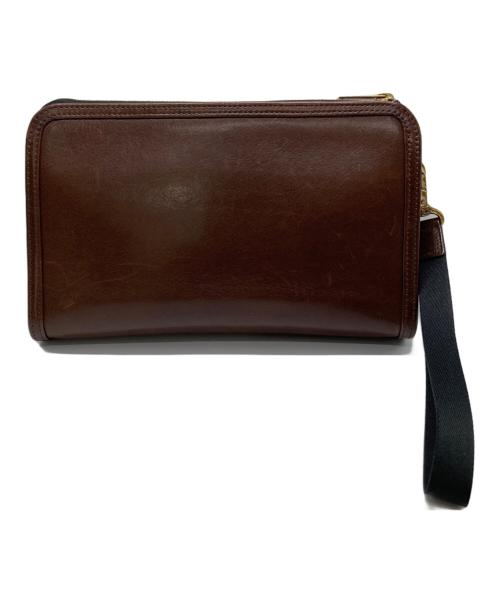 PORTER（ポーター）PORTER (ポーター) レザークラッチバッグ/CLERK POUCH ブラウンの古着・服飾アイテム